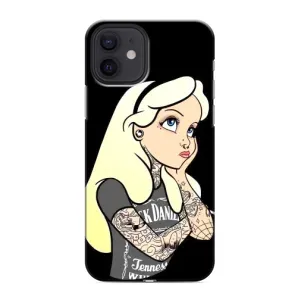 Чехол с печатью для iPhone 12 mini - (Мода) (AlphaPrint) (Девочка в тату)