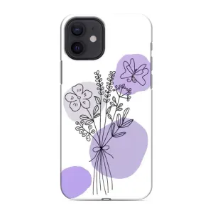 Чехол с принтом «Букет фиолетовая абстракция» для iPhone 12 mini