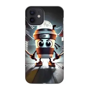 Чехол с мемом Тралалело тралала на iPhone 12 mini (Капучино асасино)