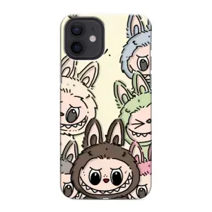 Чехол с Лабубу на iPhone 12 mini (Золотая обезьяна Bored Ape)