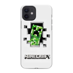 Чехол Майнкрафт на iPhone 12 mini (AlphaPrint) Minecraft (крипер Майнкрафт)