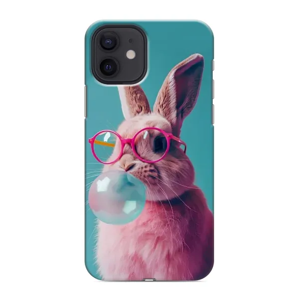 Чохол з принтом «Кролик в окулярах» для iPhone 12 mini