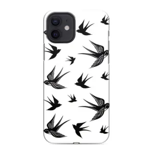 Чохол з пташками на iPhone 12 mini (VPrint) (Ластівки)