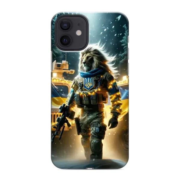 Чехол с принтом «ЛЕВ ЗСУ» для iPhone 12 mini