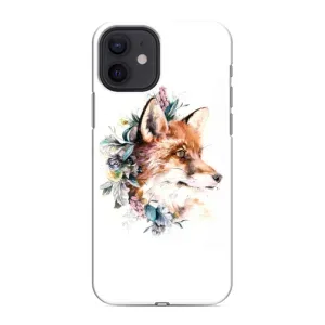 Чехлы с картинкой Лисички для iPhone 12 mini (VPrint) (Лисичка в цветочках)