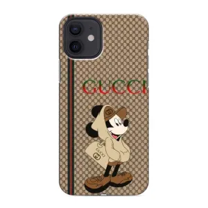Чехлы ГУЧЧИ для Айфон 12 мини (AlphaPrint) (Mickey GUCCI)