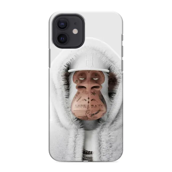 Чехол с принтом «обезьяна NFT в тату» для iPhone 12 mini