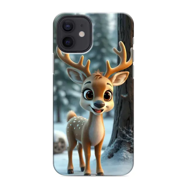 Чехол с принтом «Олененок в лесу» для iPhone 12 mini