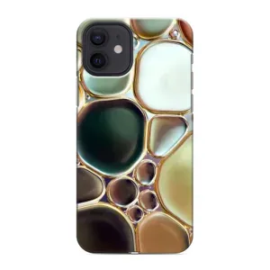 Мраморный чехол на iPhone 12 mini (VPrint) (Радужный Мрамор)