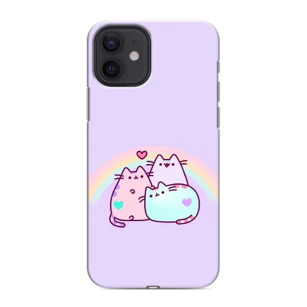 Чохол з принтом «Радужний котик» для iPhone 12 mini