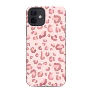Чехол с розовым рисунком для iPhone 12 mini (Розовый леопард)