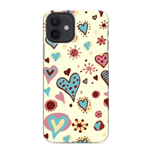 Чехол с принтом «Сердечки» для iPhone 12 mini