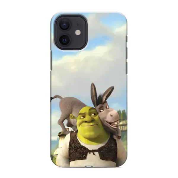 Чехол с принтом «Шрек и Осел» для iPhone 12 mini