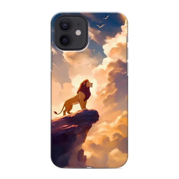 Чехол с принтом «Симба на скале» для iPhone 12 mini