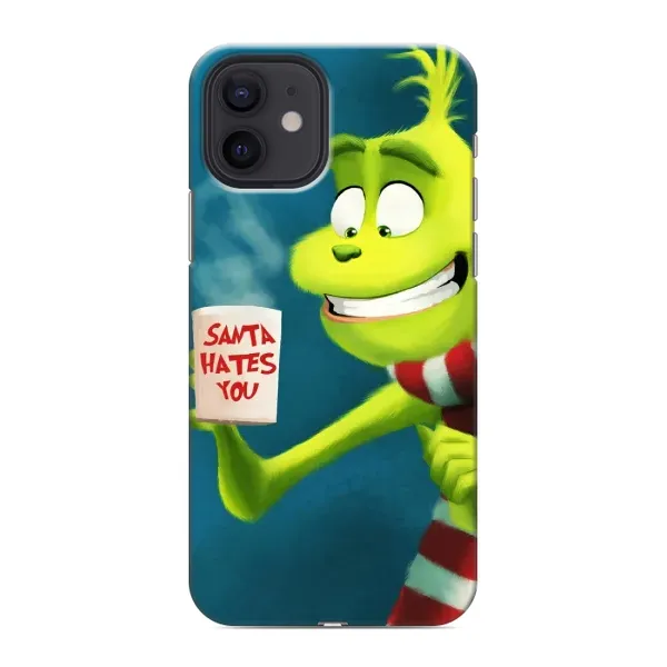 Чохол з принтом «Зелений Грінч» для iPhone 12 mini