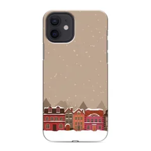Новогодние, Праздничные Чехлы для iPhone 12 mini - 2024 год (Зимний город)