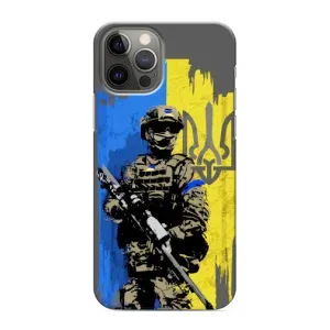 Чехлы с картинкой ЗСУ для iPhone 12 Pro Max (AlphaPrint) (АРТ солдат)