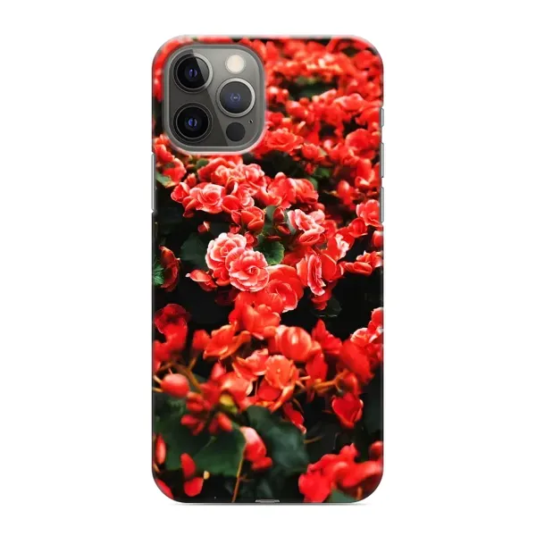 Чохол з принтом «Квіти червоні» для iPhone 12 Pro Max