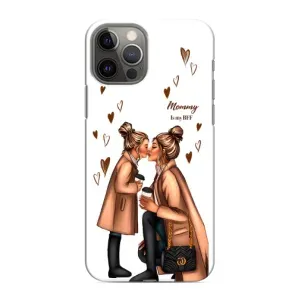 Чохол з друком для iPhone 12 Pro Max - (Мама з дитинкою) (AlphaPrint) (Донька і мама)