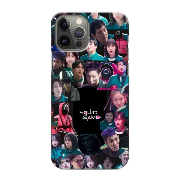 Чохол з принтом «Колаж Гра кальмара» для iPhone 12 Pro Max