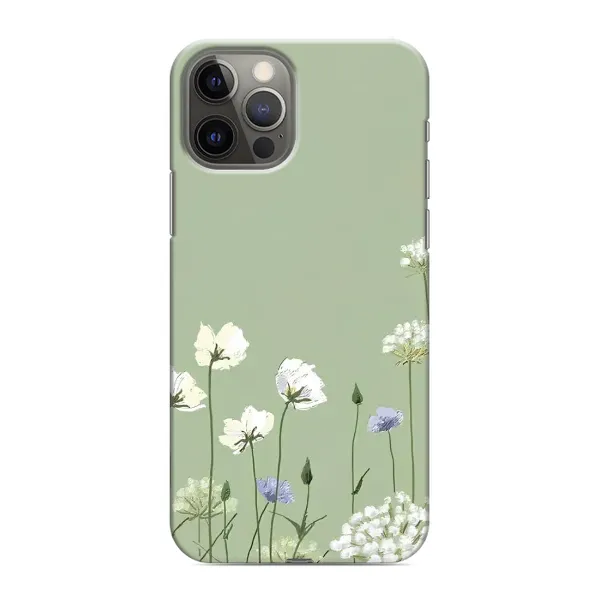 Чохол з принтом «Квіти на зеленому» для iPhone 12 Pro Max