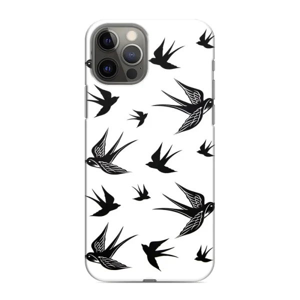 Чохол з принтом «Ластівки» для iPhone 12 Pro Max Чохол з принтом «Ластівки» для iPhone 12 Pro Max