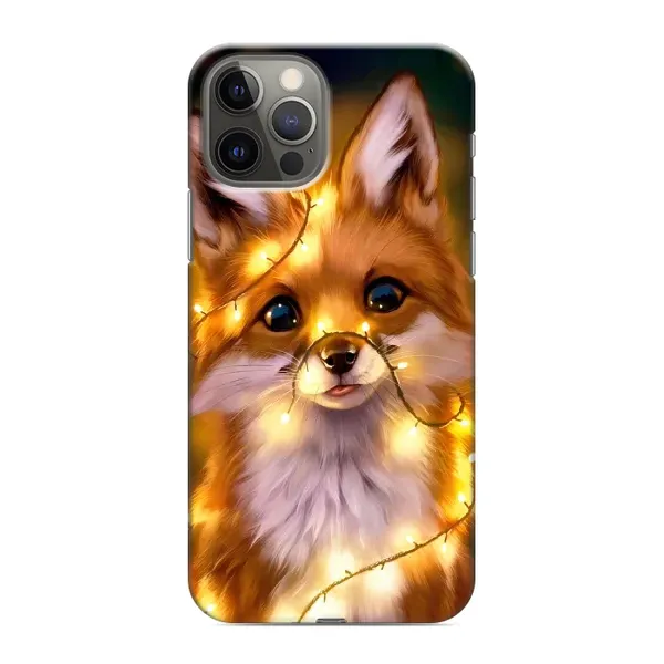 Чохол з принтом «Лисичка в гірляндах» для iPhone 12 Pro Max Чохол з принтом «Лисичка в гірляндах» для iPhone 12 Pro Max