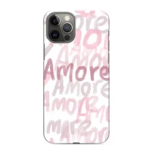 Чохол з розовим принтом для iPhone 12 Pro Max (Аморе любов)