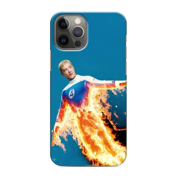 Чехол с принтом «Человек-факел в огне» для iPhone 12 Pro Max Чехол с принтом «Человек-факел в огне» для iPhone 12 Pro Max