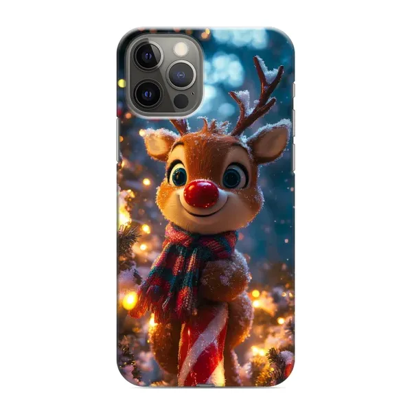 Чехол с принтом «Олень с шарфом» для iPhone 12 Pro Max