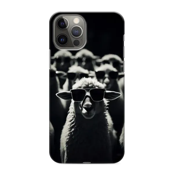 Чохол з принтом «Овечка в окулярах» для iPhone 12 Pro Max Чохол з принтом «Овечка в окулярах» для iPhone 12 Pro Max