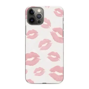 Чохол з розовим принтом для iPhone 12 Pro Max (Рожеві губи)