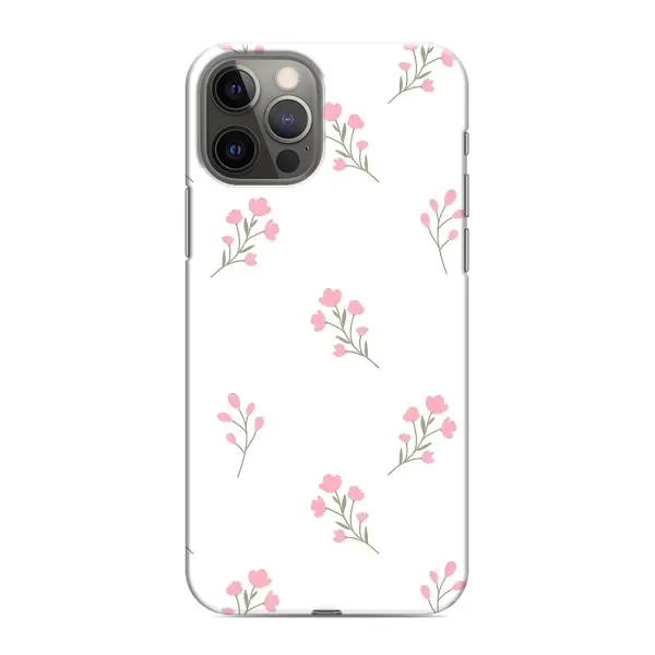 Чохол з принтом «Рожеві квіти» для iPhone 12 Pro Max