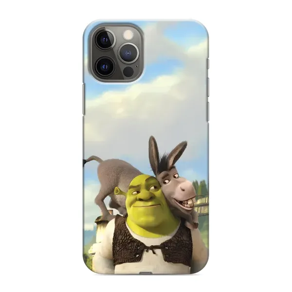 Чехол с принтом «Шрек и Осел» для iPhone 12 Pro Max
