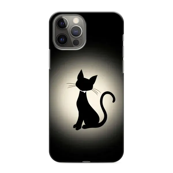 Чохол з принтом «Силует котика» для iPhone 12 Pro Max Чохол з принтом «Силует котика» для iPhone 12 Pro Max