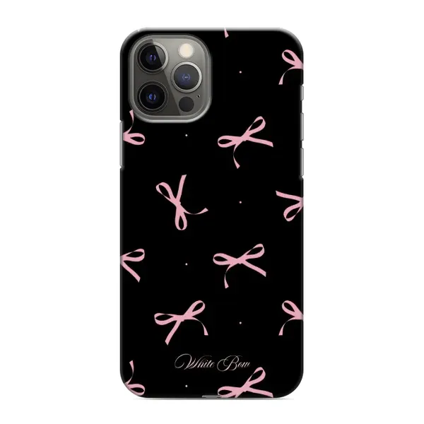 Чохол з принтом «Банти на чорному» для iPhone 12 Pro