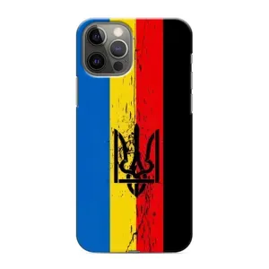 Украинские Чехлы для iPhone 12 Pro с картинкой УПА (AlphaPrint) (Прапор УПА)