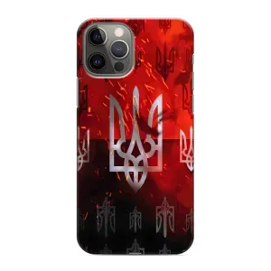 Украинские Чехлы для iPhone 12 Pro с картинкой УПА (AlphaPrint) (ГЕРБ УПА)