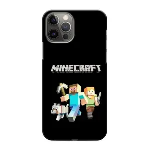 Чохол Майнкрафт на iPhone 12 Pro (AlphaPrint) Minecraft (герої Minecraft)