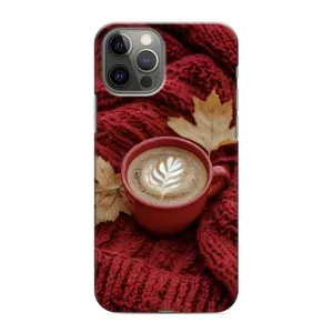 Чехол с уникальным дизайном «Осень с кофе» для iPhone 12 Pro (Кофе на пледе)