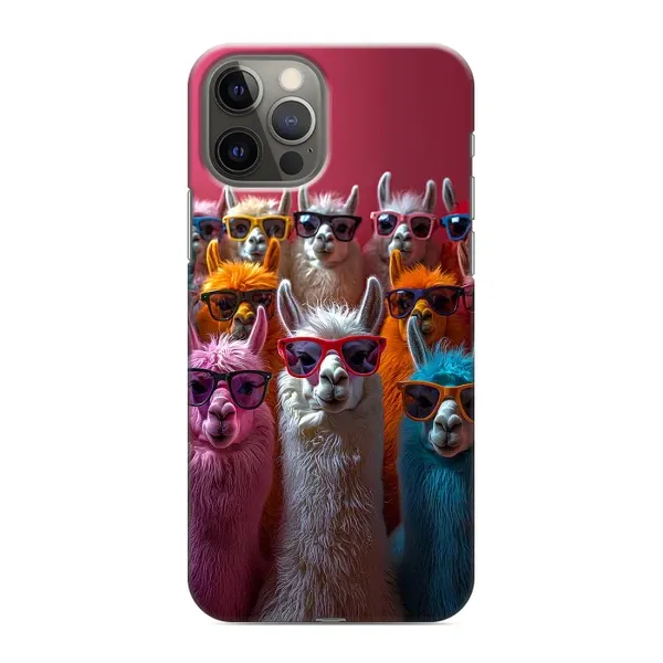 Чехол с принтом «Ламы в очках» для iPhone 12 Pro