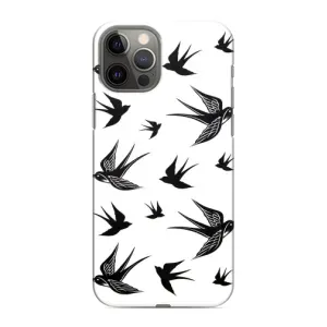 Чохол з пташками на iPhone 12 Pro (VPrint) (Ластівки)