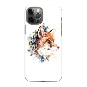 Чохли з картинкою Лисичка для iPhone 12 Pro (VPrint) (Лиса в квітах)