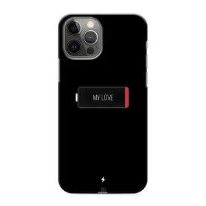 Чехлы для любимой на Apple 12 Pro (VPrint) (Love battery)