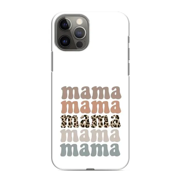 Чохол з принтом «Текстовий колаж мама» для iPhone 12 Pro