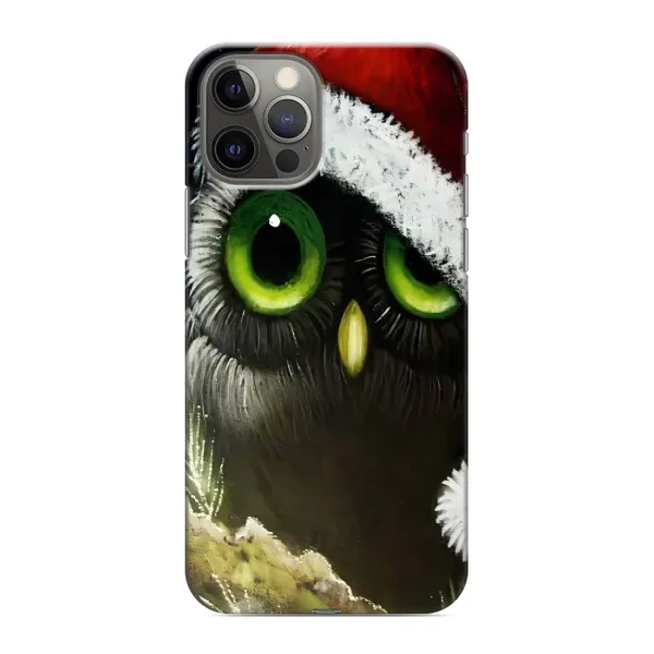 Чехол с принтом «Новогодняя Сова» для iPhone 12 Pro