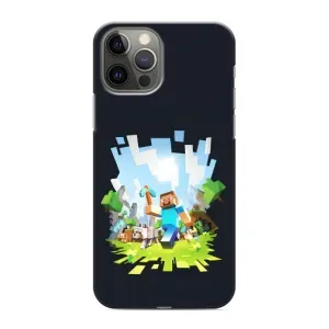Чохол Майнкрафт на iPhone 12 Pro (AlphaPrint) Minecraft (персонажі Minecraft)