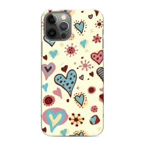 Чехлы для любимой на Apple 12 Pro (VPrint) (Сердечки)