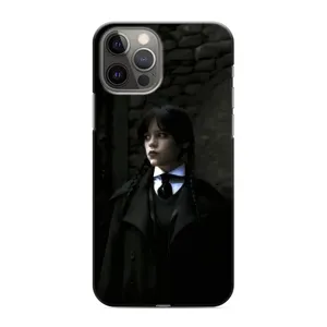 Чехол с дизайном Венздей 2 на iPhone 12 Pro (Темный стиль Уэнздей)