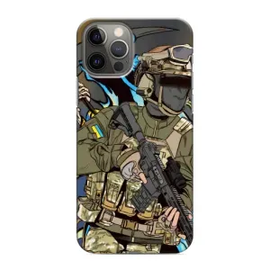 Чехлы с картинкой ЗСУ для iPhone 12 Pro (AlphaPrint) (Воїн ЗСУ)